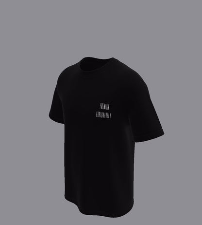 PREMIUM FORTUNATELY Round Neck T-Shirt – Black / Limited Edition